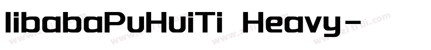 libabaPuHuiTi Heavy字体转换
